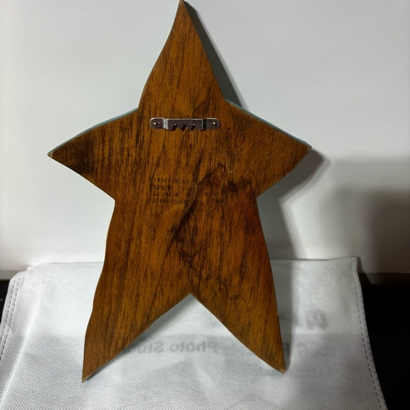 5/$25 Handcrafted Teal Star Wall Decor 10.5” Stool Knob Hanger Nova Scotia - Picture 3 of 5